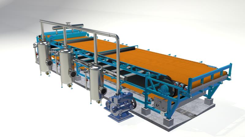 Filtro horizontal da correia de vácuo: um assistente competente para a separação industrial